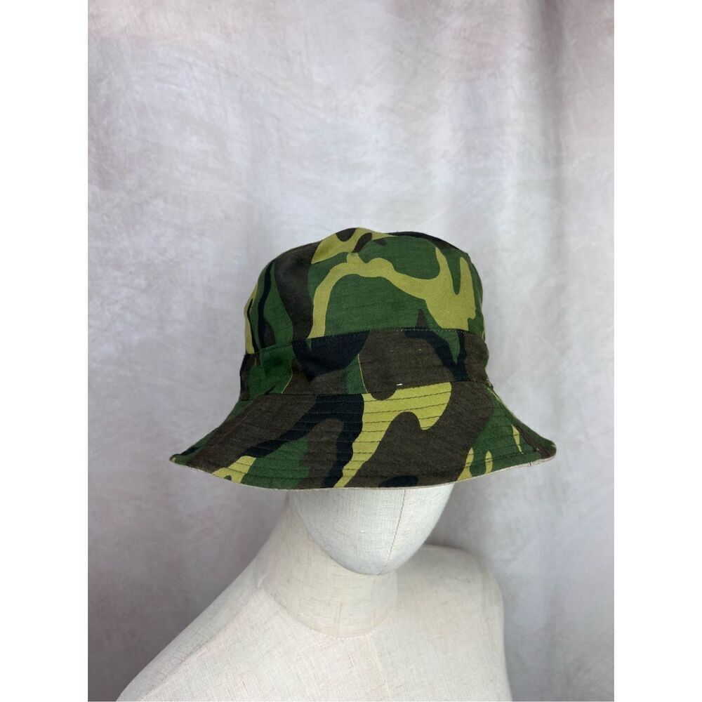 Vintage 70s 80s Camouflage Hunting Bucket Hat Men’s